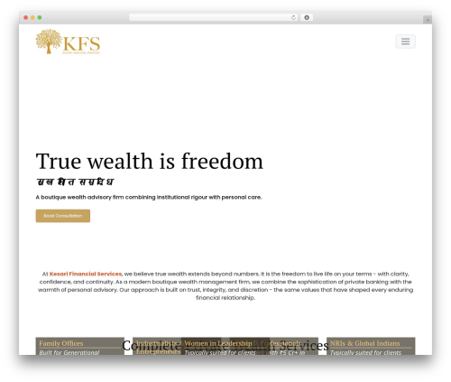 Theme WordPress KFS - kfsindia.com
