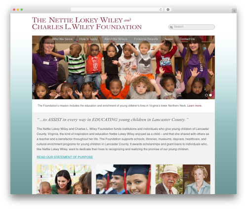 Wiley2016 theme WordPress - wileyfdn.org