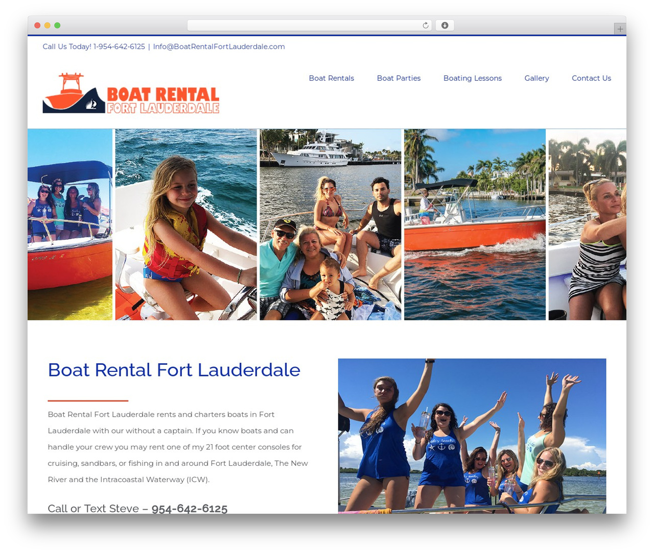 WordPress theme Avada - boatrentalfortlauderdale.com