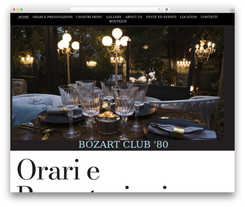 WordPress theme Dinex - bozartclub80.com