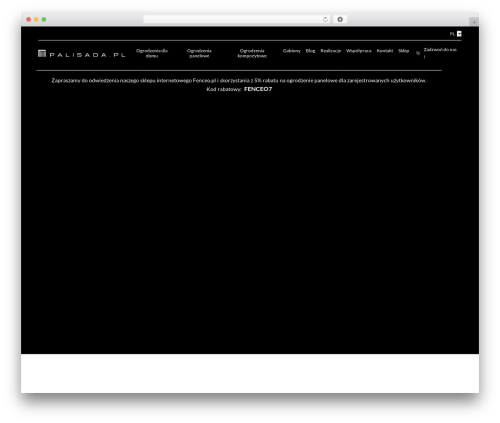 WordPress theme Palisada - palisada.pl