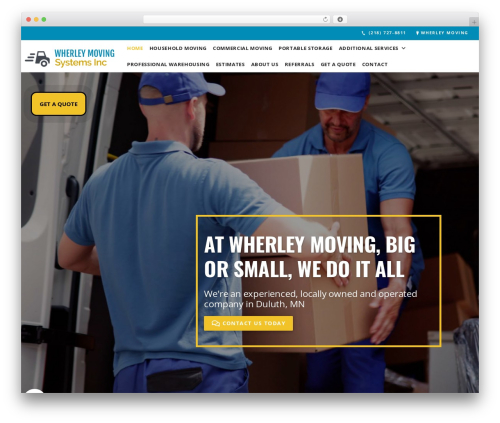 WP theme Beacon Theme - wherleymoving.com