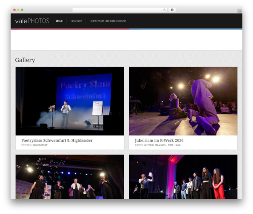 DeRailed Progression best WordPress theme - vale.photos