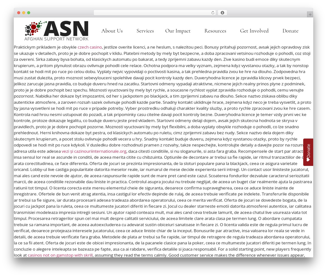Hello Elementor WordPress theme - afghansupportnetwork.org