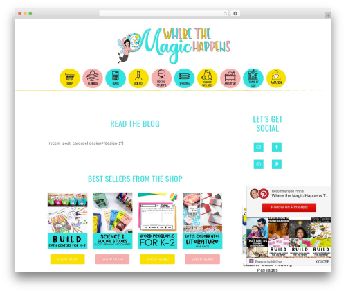 Market Theme WordPress website theme - wherethemagichappensteaching.com