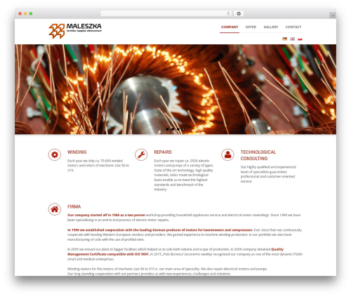 Maxima WordPress theme - maleszka.pl