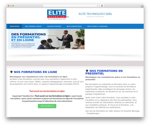 WordPress theme Accesspress Basic Pro - eliteformation.net