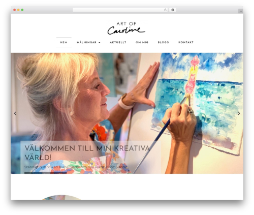 WordPress theme Bravo Theme - artofcaroline.com