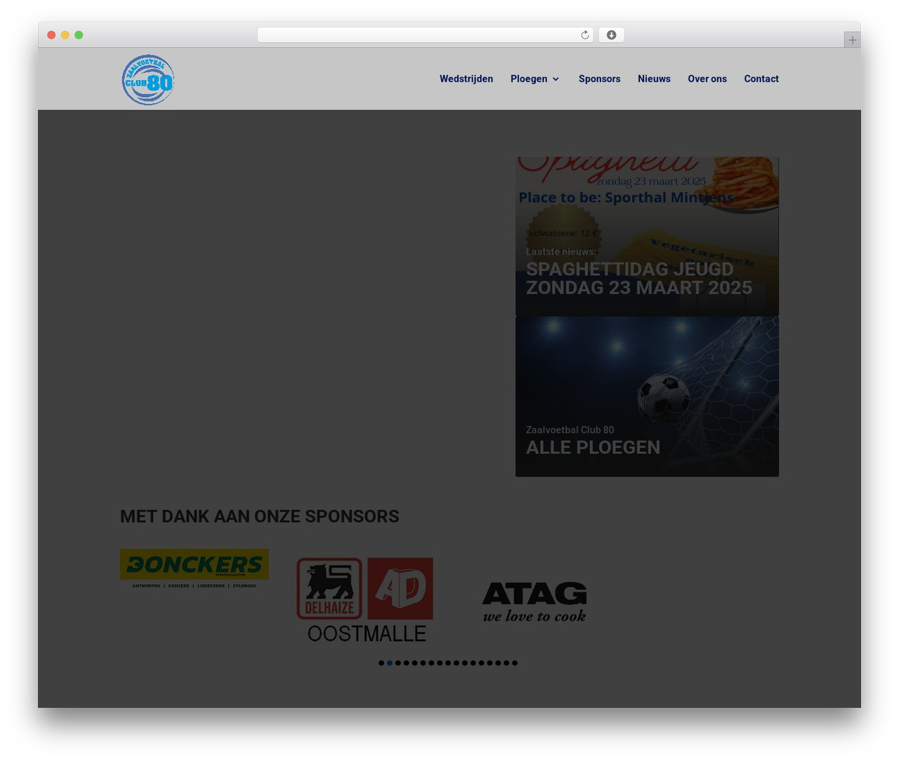 WordPress theme Divi - club80.be