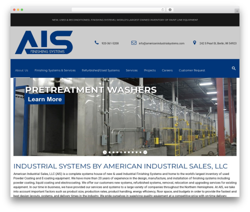 AIS WordPress theme - americanindustrialsystems.com
