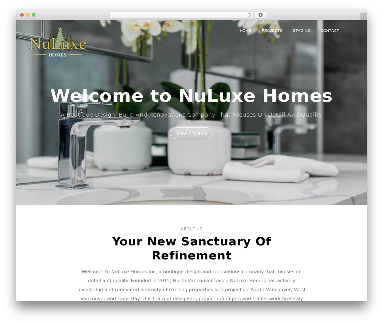 architectwp theme WordPress - nuluxeinc.com