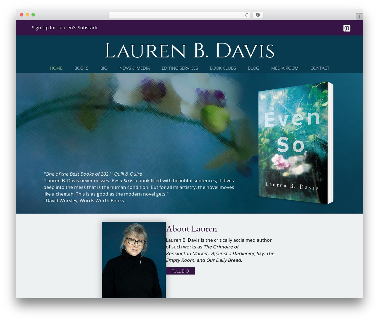 Beaver Builder Theme WP theme - laurenbdavis.com
