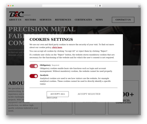 BIC WordPress theme design - bicaluminium.com BIC WordPress theme design - bicaluminium.com