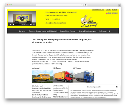 Büchel WordPress theme - buechel-transporte.de
