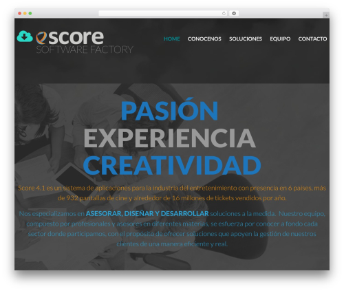 cherry WordPress theme - scoreprojects.net