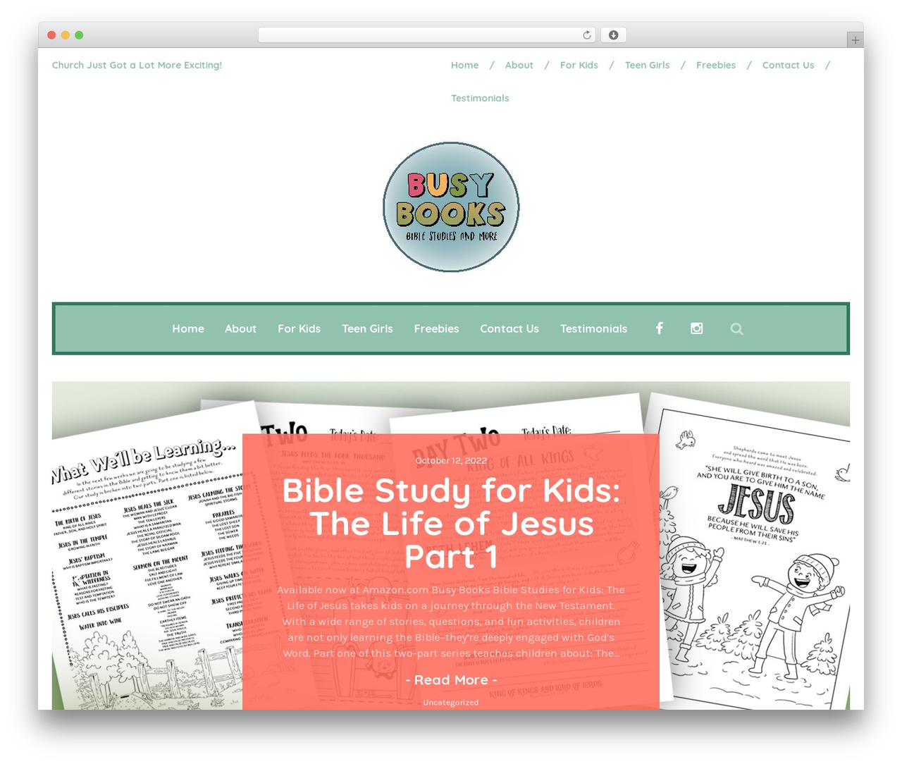 Robin WordPress theme - busybooksandmore.net