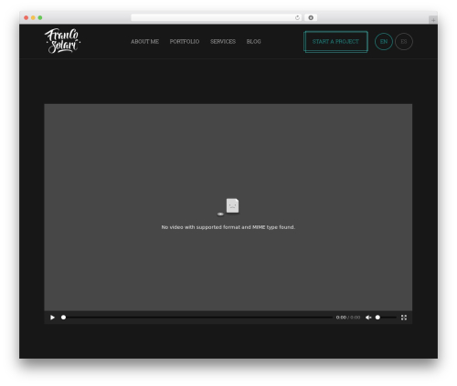 SOLARI WordPress theme - francosolari.com