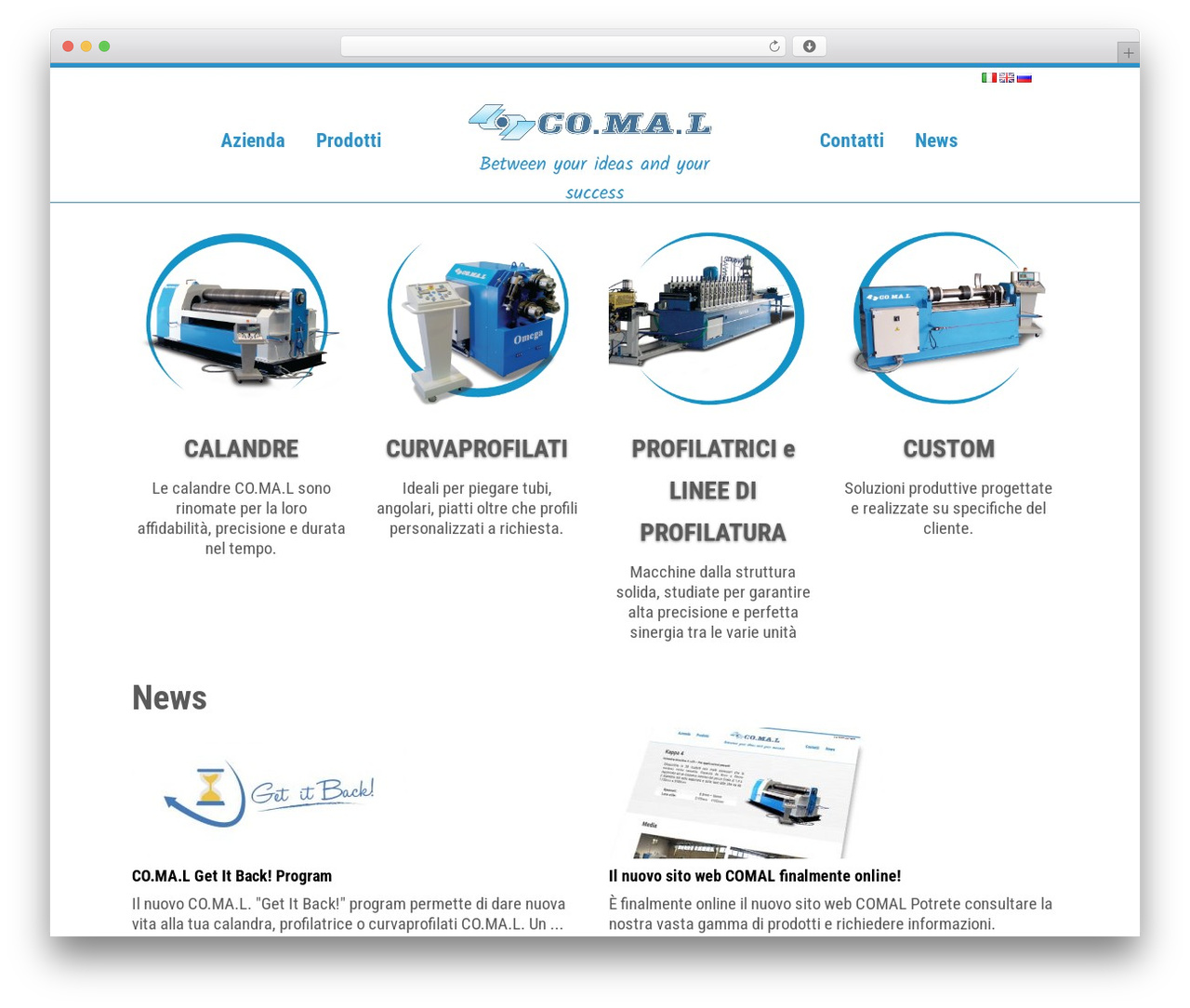 Theme WordPress Comal Calandre - comalcalandre.it