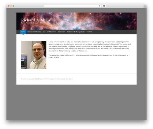 WordPress theme Expound - rashaw-science.org