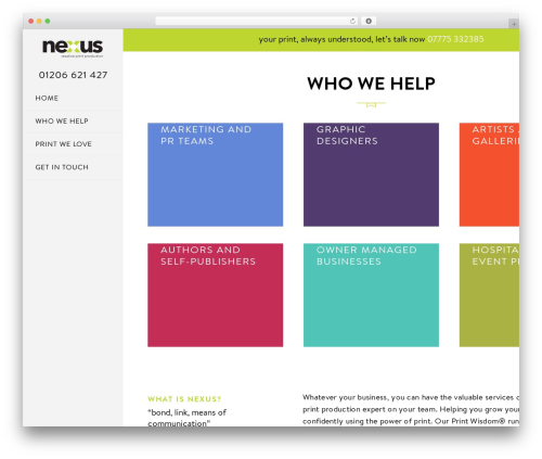 WordPress theme Page Creative Print - nexuscpp.co.uk