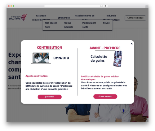 WordPress theme Vivoptim - www.vivoptim-solutions.com