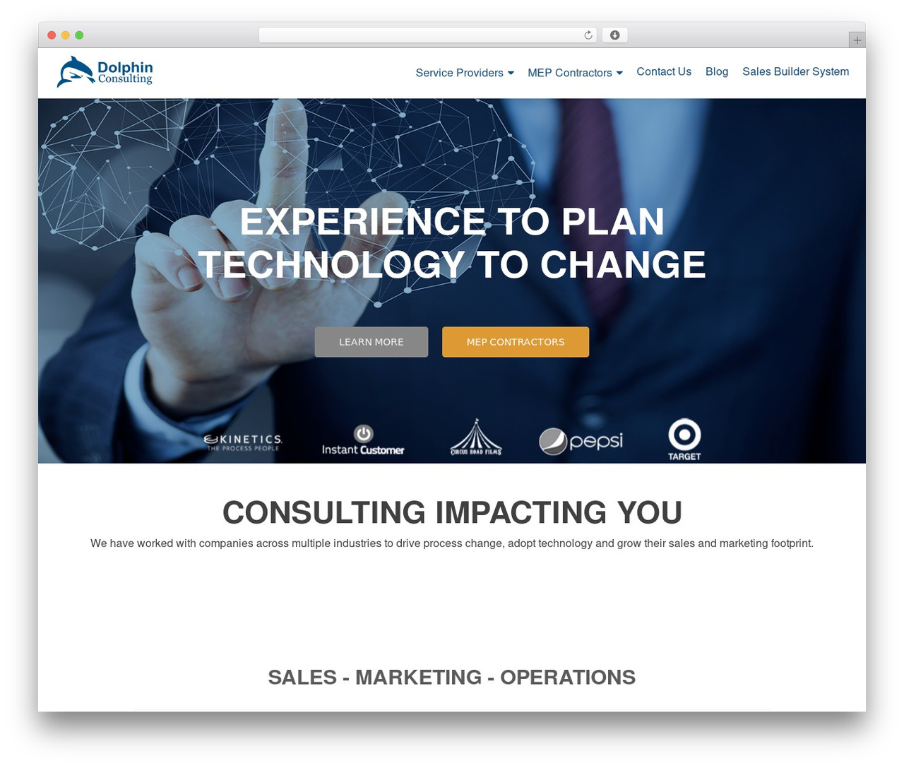Zerif PRO WordPress theme - dolphinconsulting.org