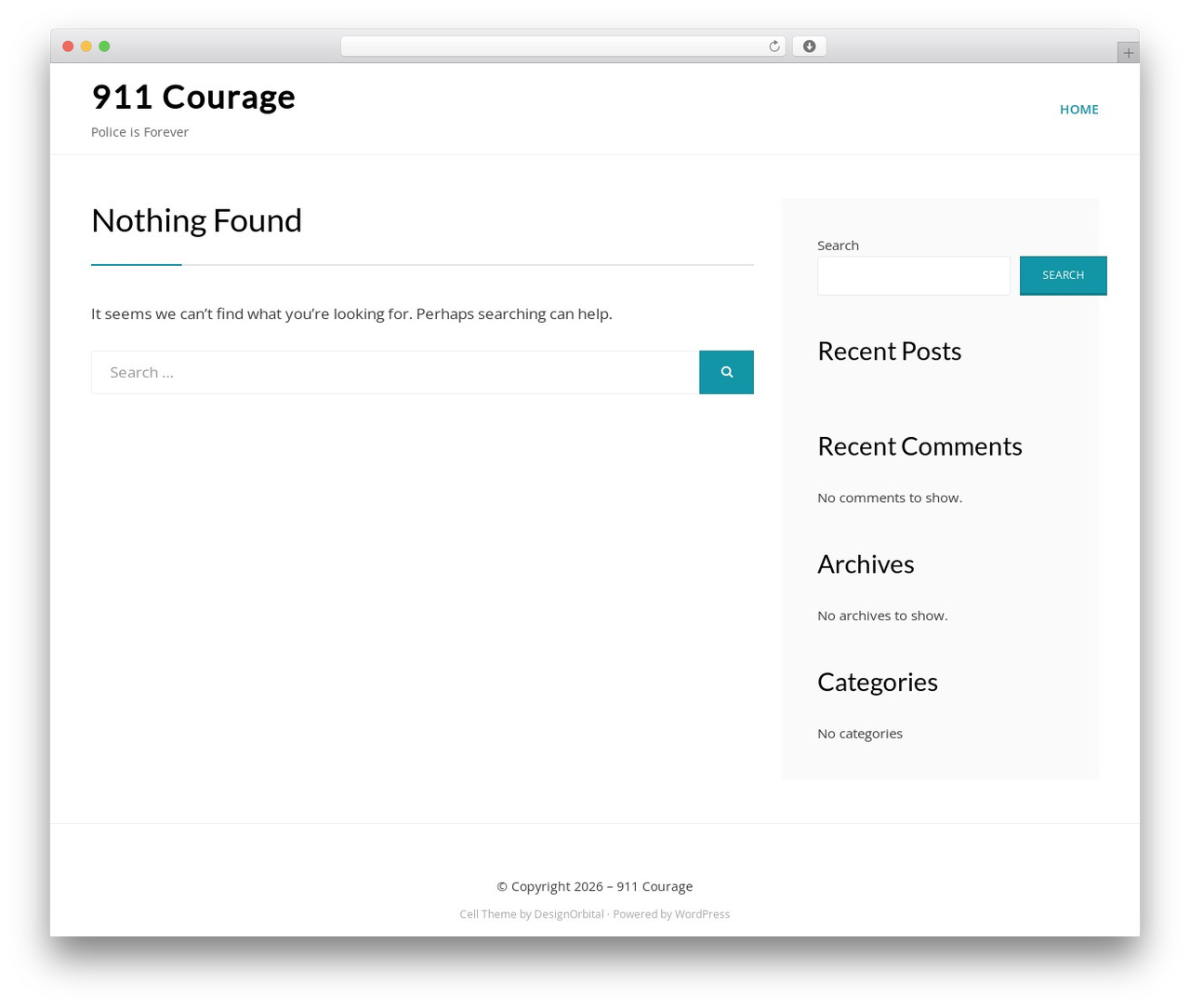 Cell theme WordPress - 911courage.org