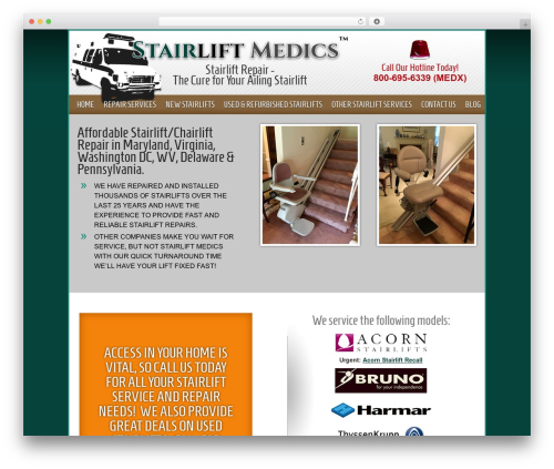 Encompass theme WordPress - stairliftrescue.com