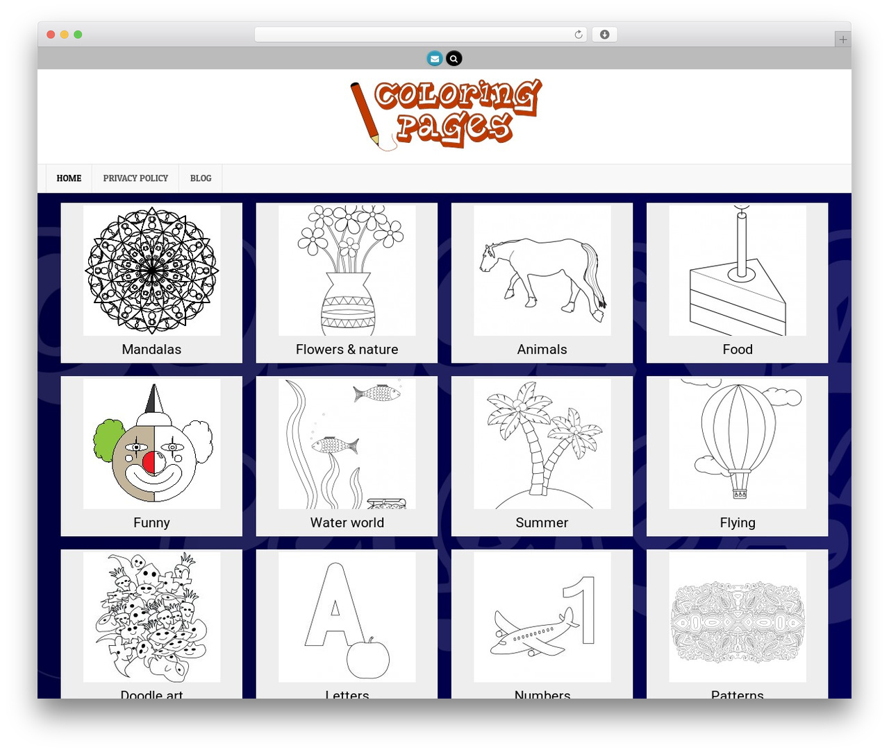MintWP WordPress theme design - coloring-pages.online