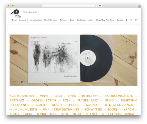 Nm portfolio WordPress plugin - corvorecords.de