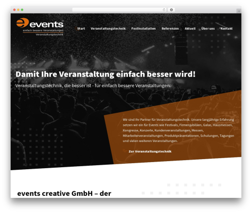 Skeleton theme WordPress - eventsgmbh.de