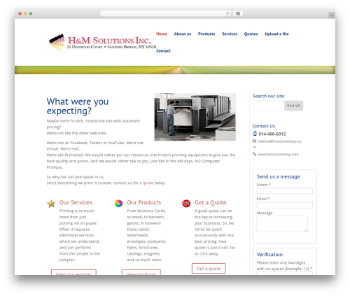 Divi theme WordPress - hmsolutionsny.com