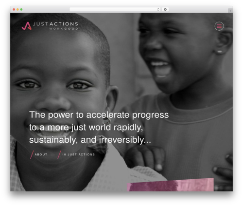 launchframe WordPress theme - justactions.org