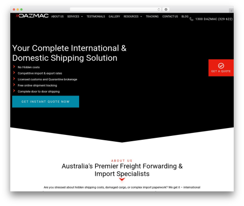 OMD Theme WordPress theme design - dazmac.com.au