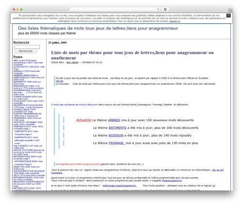 Simple referencement WordPress theme - ultraliste.unblog.fr