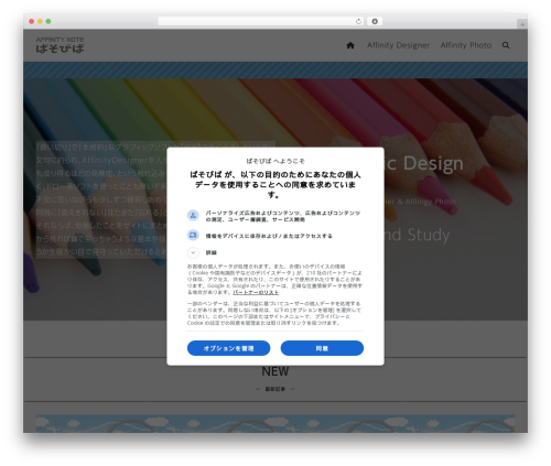 Theme WordPress XWRITE - pasoviva.com/affinity