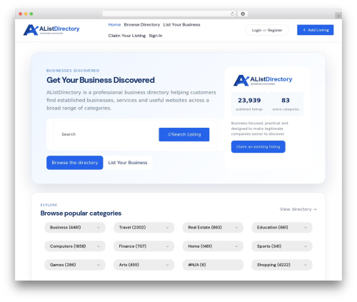 Directorist pricing plans WordPress plugin - alistdirectory.com
