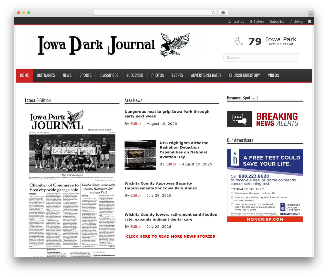 WordPress theme Beaver Builder Theme - iowaparkjournal.com