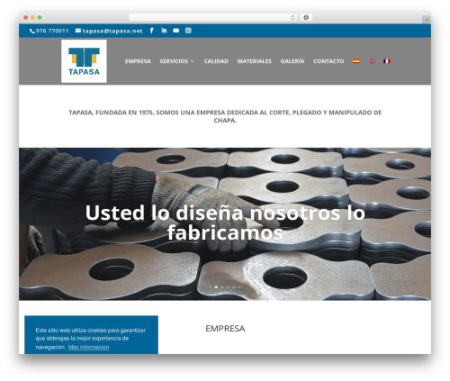 WordPress theme Divi - tapasa.net
