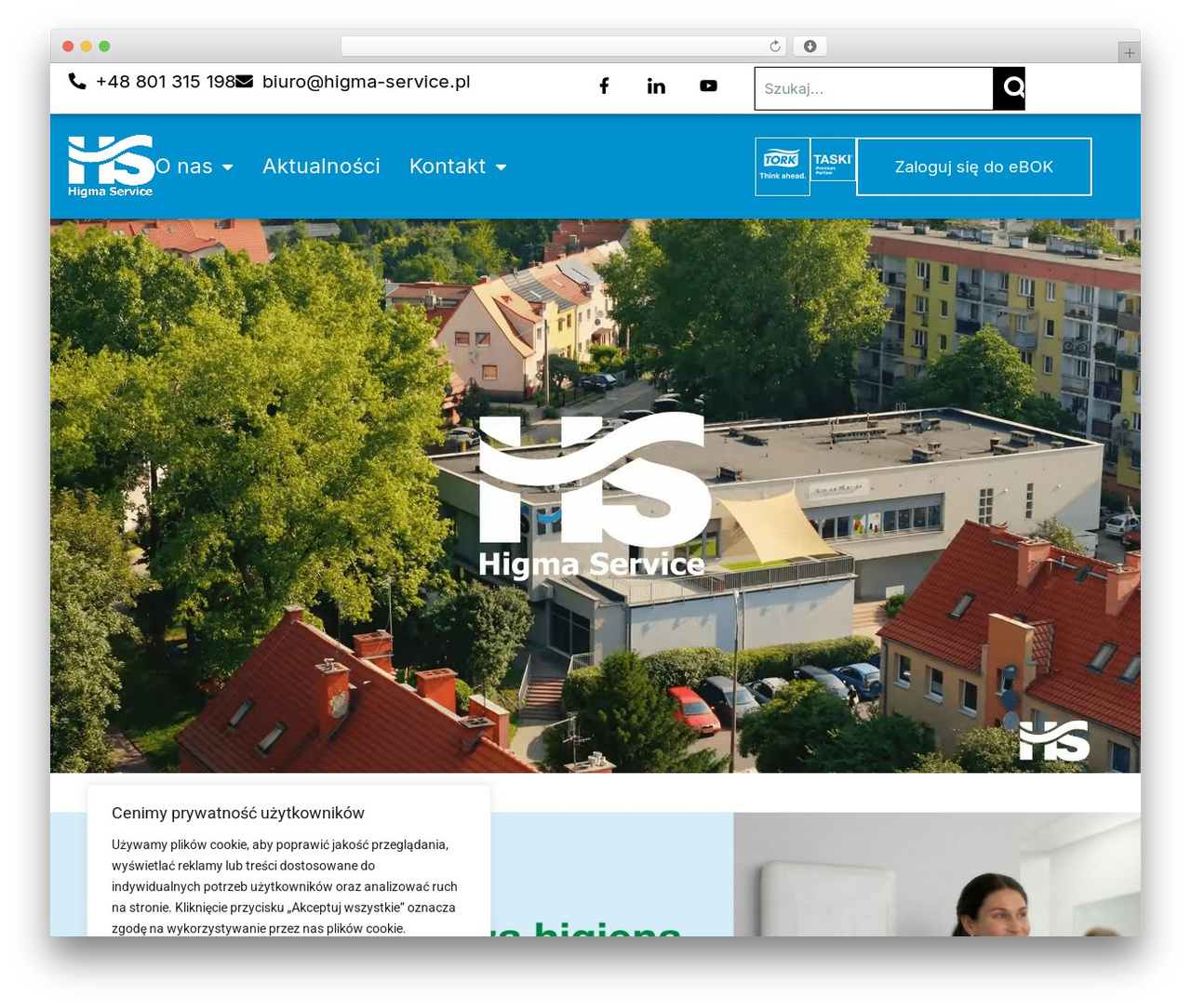 WordPress website theme higma - higma-service.pl