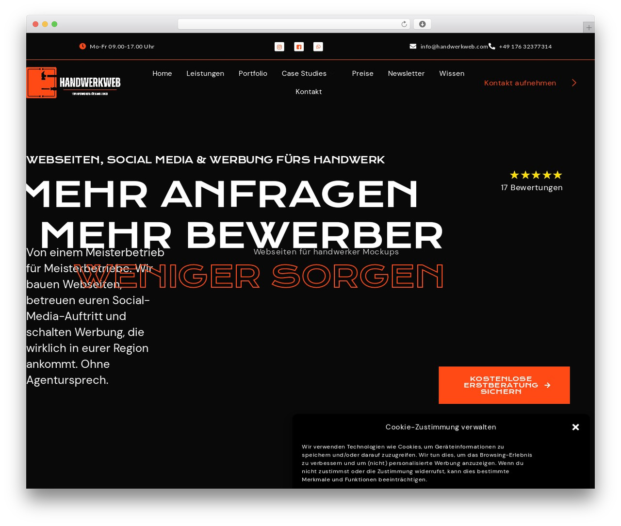 WP theme Hello Elementor - handwerkweb.com