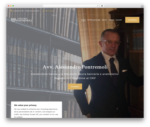 ATIS WordPress website theme - studiolegalepontremoli.com