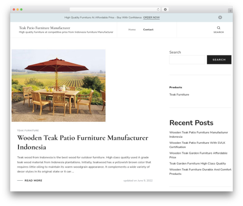 Blossom Shop WordPress store theme - patiofurnitureindonesia.com