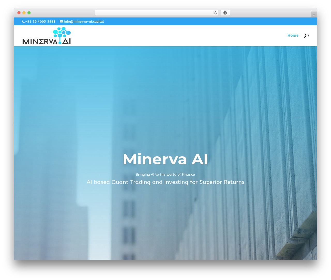 Divi theme WordPress - minerva-ai.capital