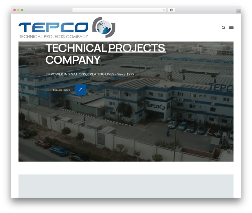 Industrium WordPress theme - tepco-group.com