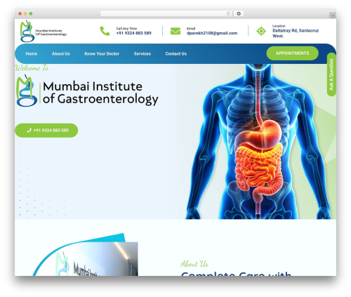 Medixi WordPress theme - mumbaigastro.com