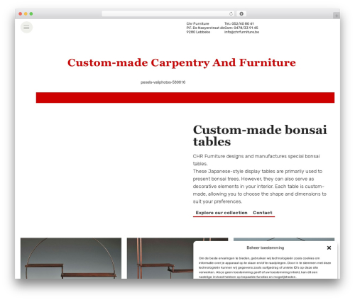 Sinergio best WordPress theme - chrfurniture.be