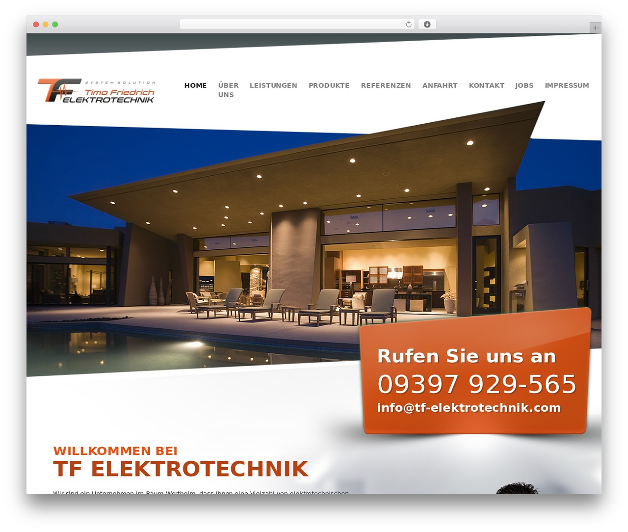 TF theme WordPress - tf-elektrotechnik.com
