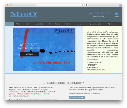 WordPress theme Memorial - mirosrl.org