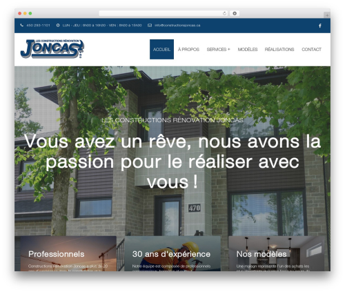 WordPress theme Piko Construct - constructionsjoncas.ca